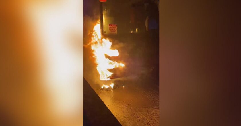 Hatay’ın Burned Flames Yolcu Otobüsü